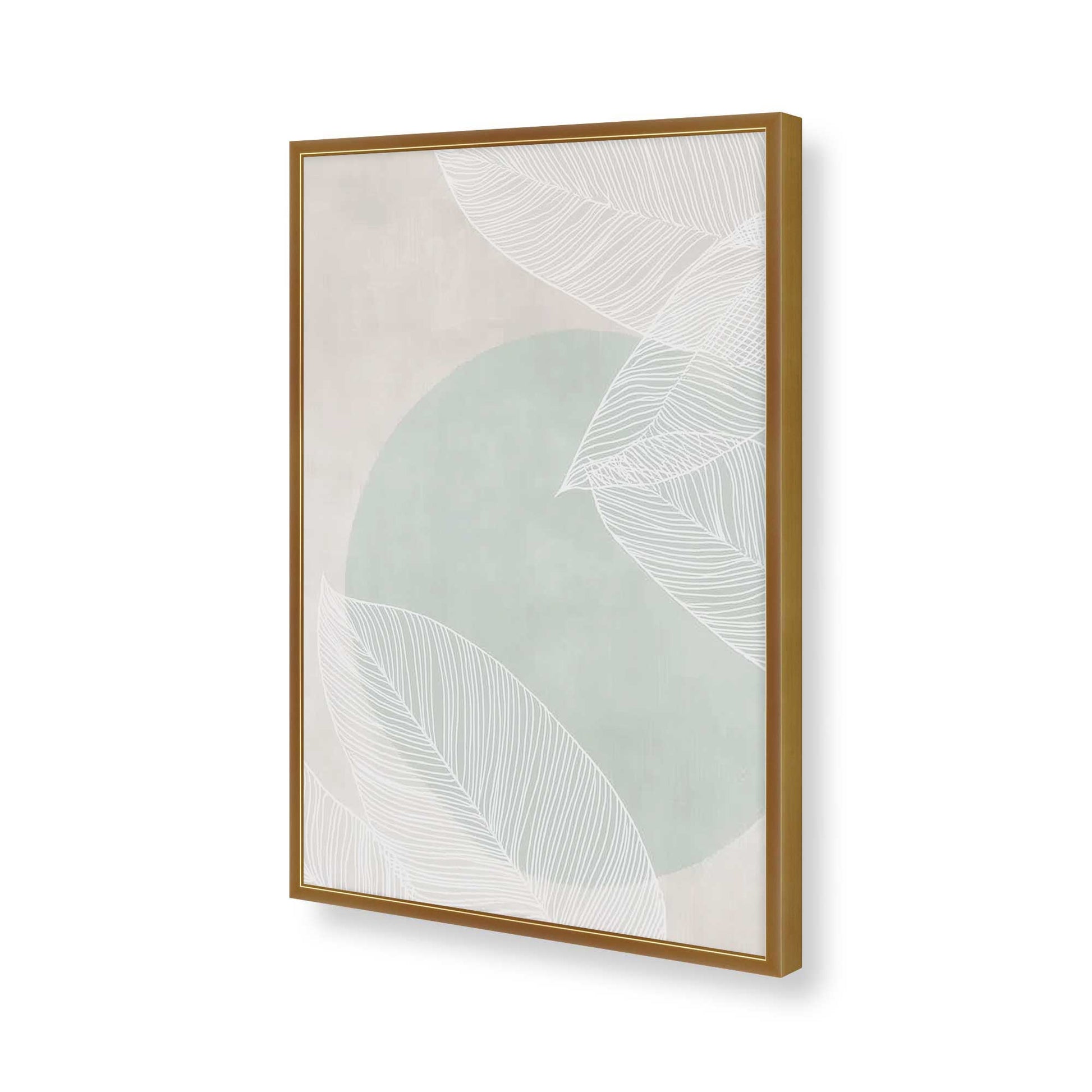 [Color:Polished Gold], Picture of art in a Polished Gold frame of the corner