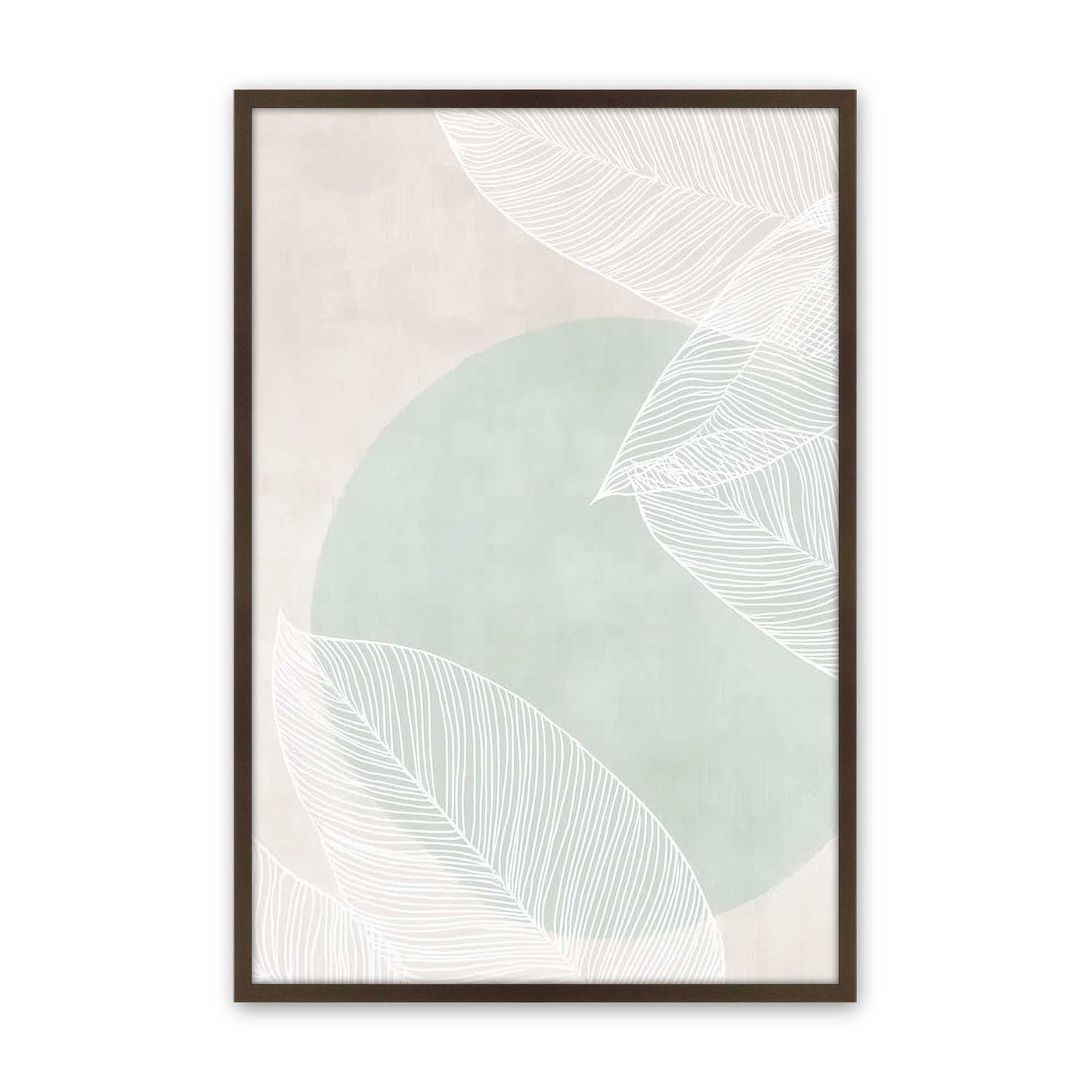 [Color:Brown], Picture of art in a Brown frame