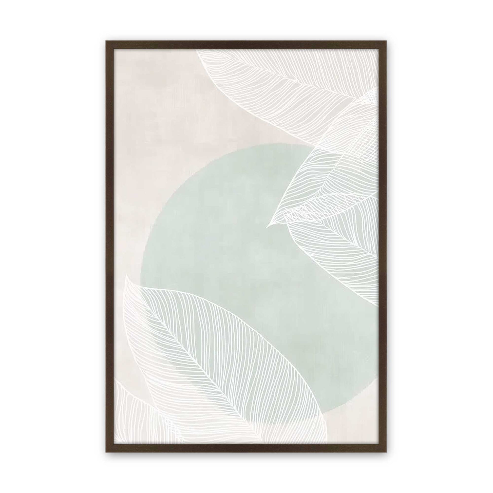 [Color:Brown], Picture of art in a Brown frame