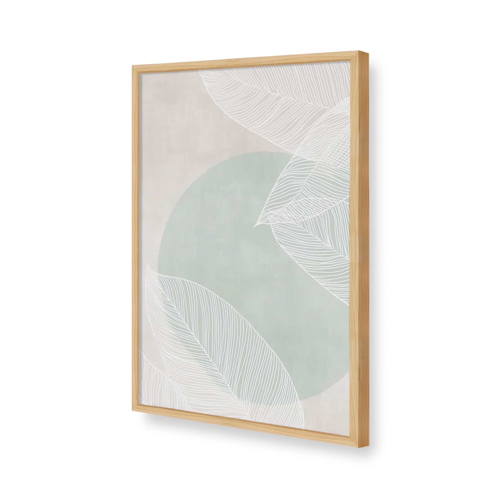 [Color:American Maple], Picture of art in a American Maple frame of the corner