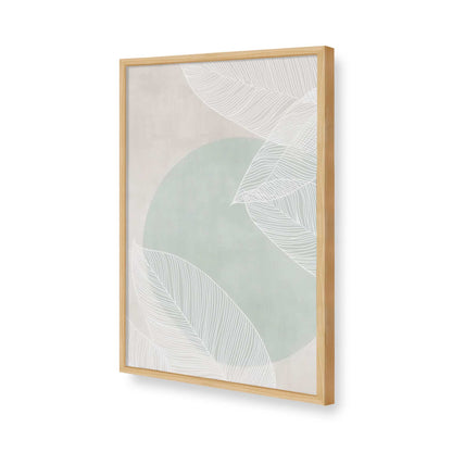 [Color:American Maple], Picture of art in a American Maple frame of the corner