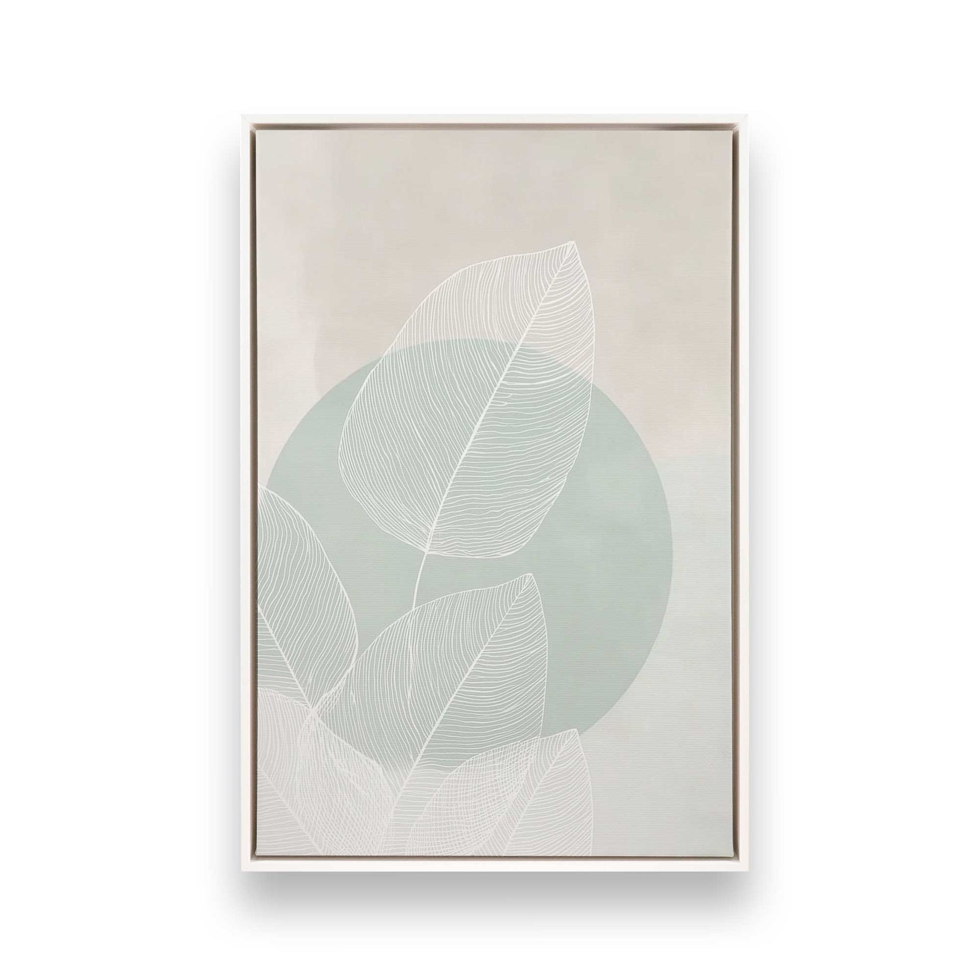 [Color:Opaque White], Picture of art in a White frame