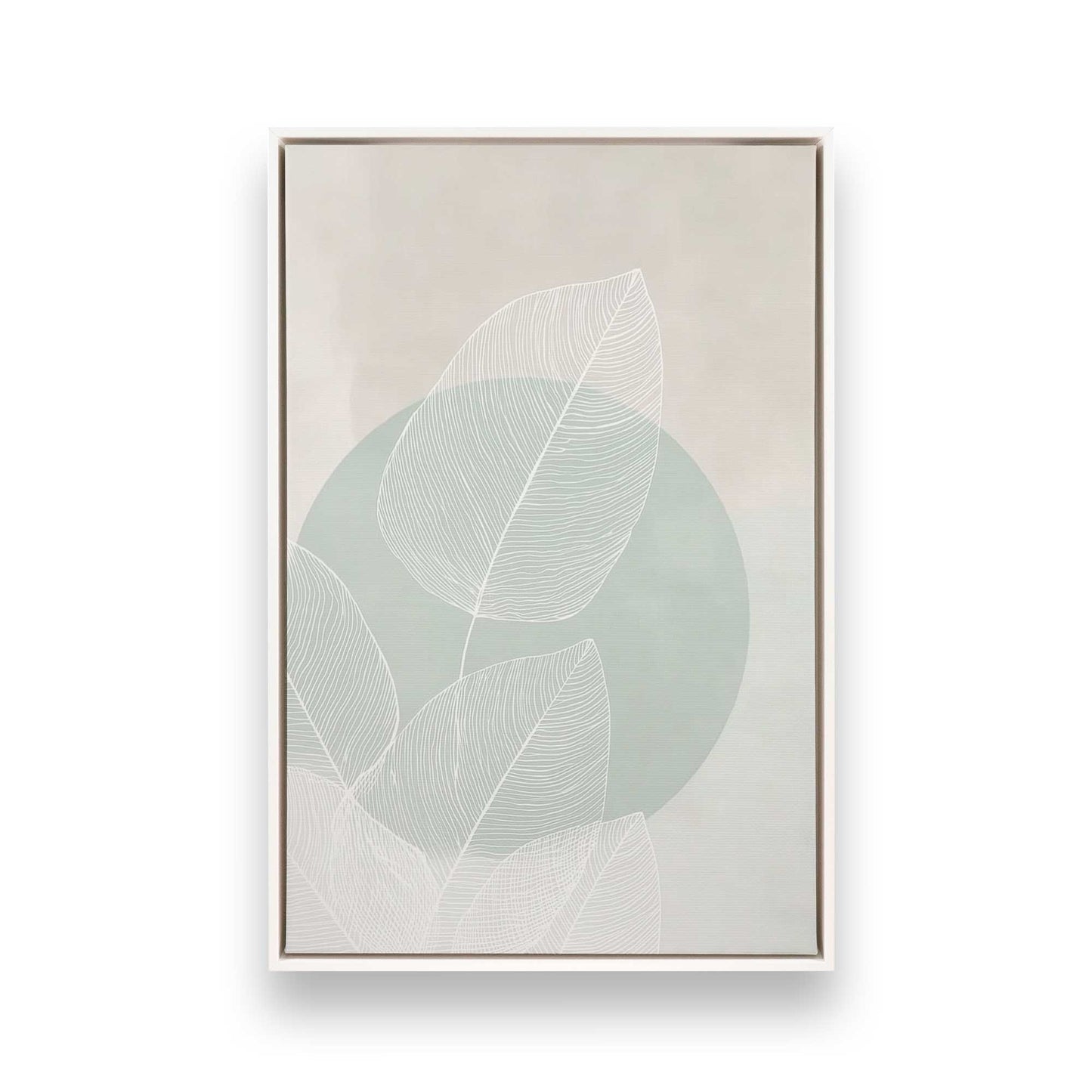 [Color:Opaque White], Picture of art in a White frame