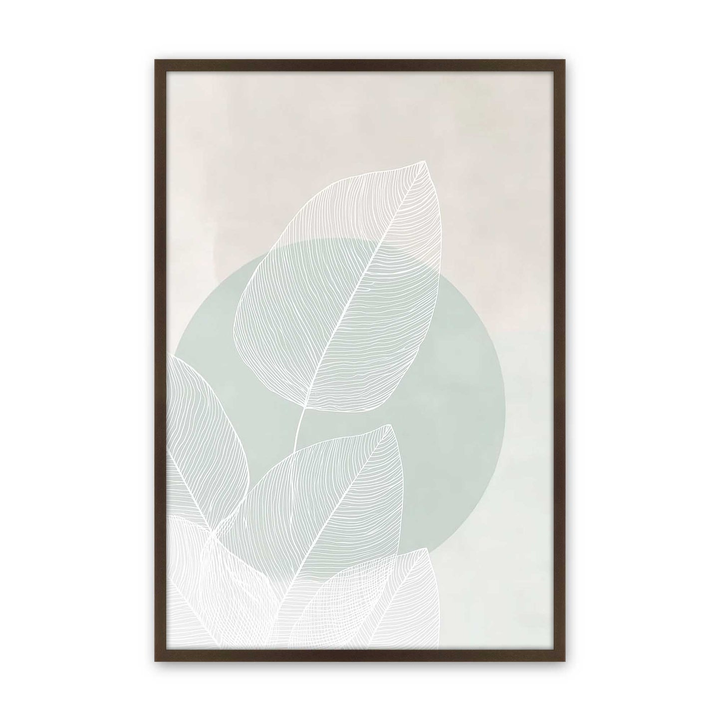 [Color:Brown], Picture of art in a Brown frame