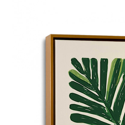 [Color:Polished Gold], Picture of art in a Polished Gold frame at an angle