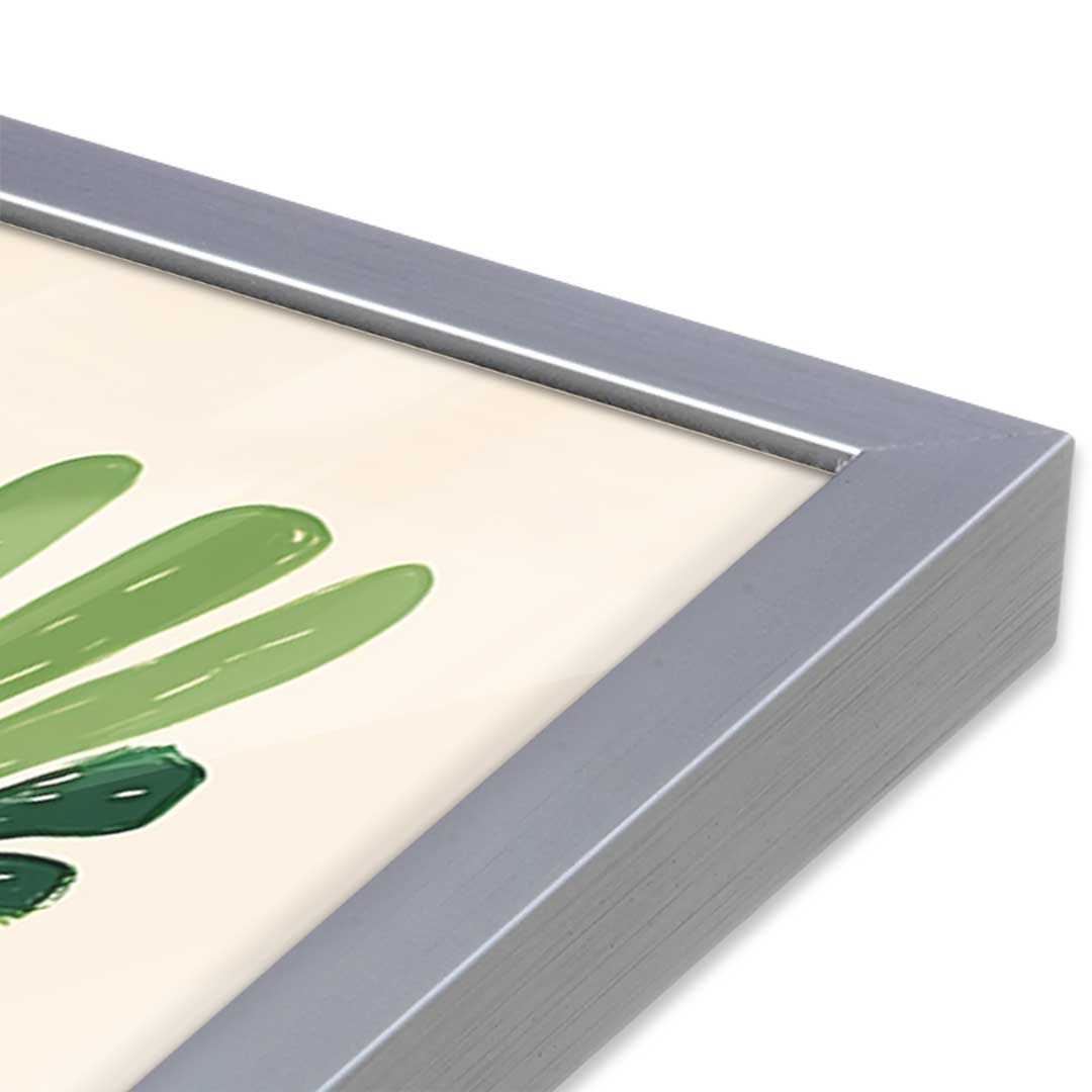 [Color:Polished Chrome], Picture of art in a Polished Chrome frame at an angle