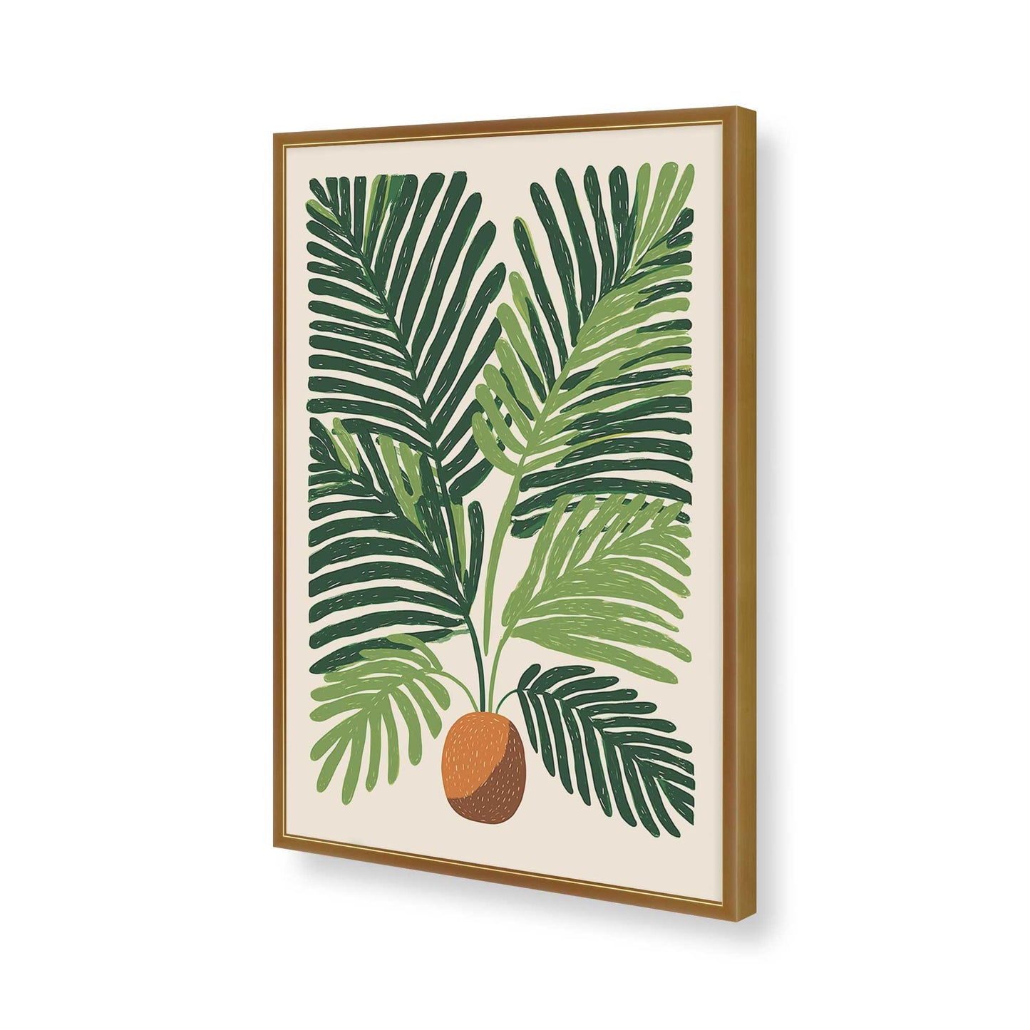 [Color:Polished Gold], Picture of art in a Polished Gold frame of the corner