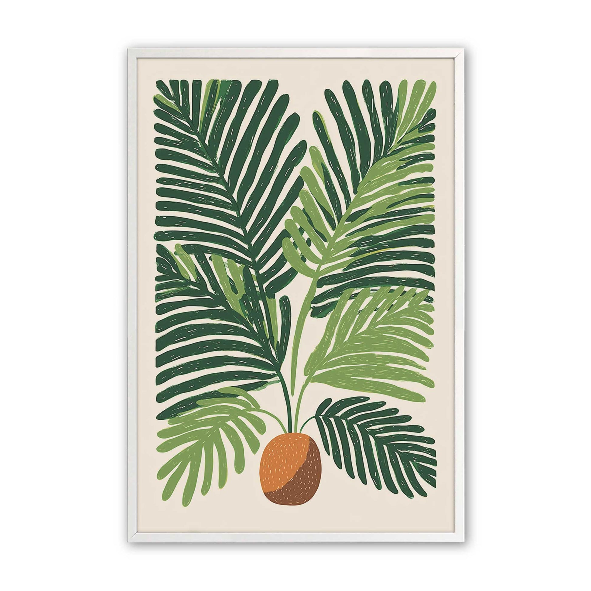 [Color:Opaque White], Picture of art in a Opaque White frame