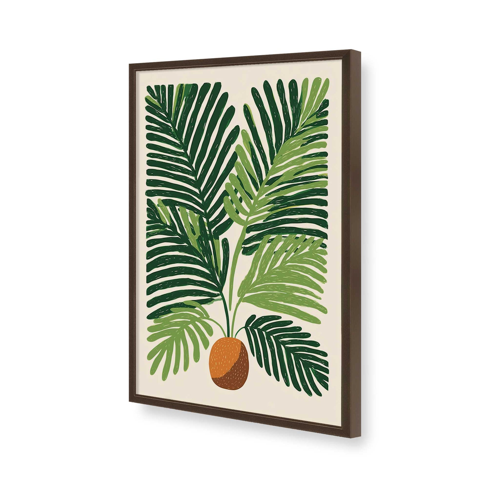 [Color:Belvinder Brown], Picture of art in a Belvinder Brown frame of the corner
