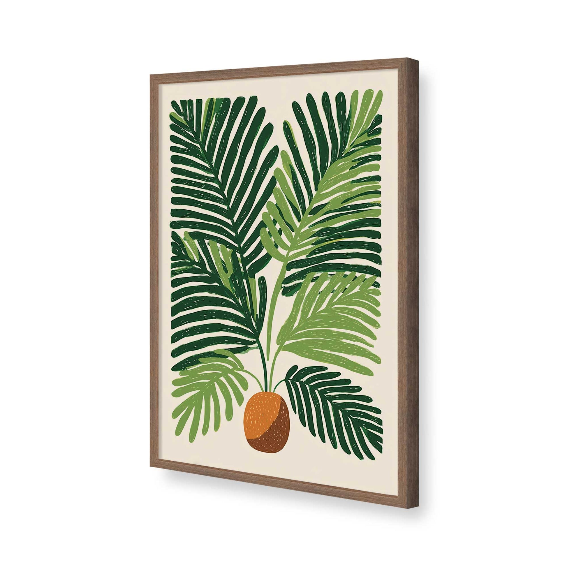 [Color:Walnut], Picture of art in a Walnut frame of the corner