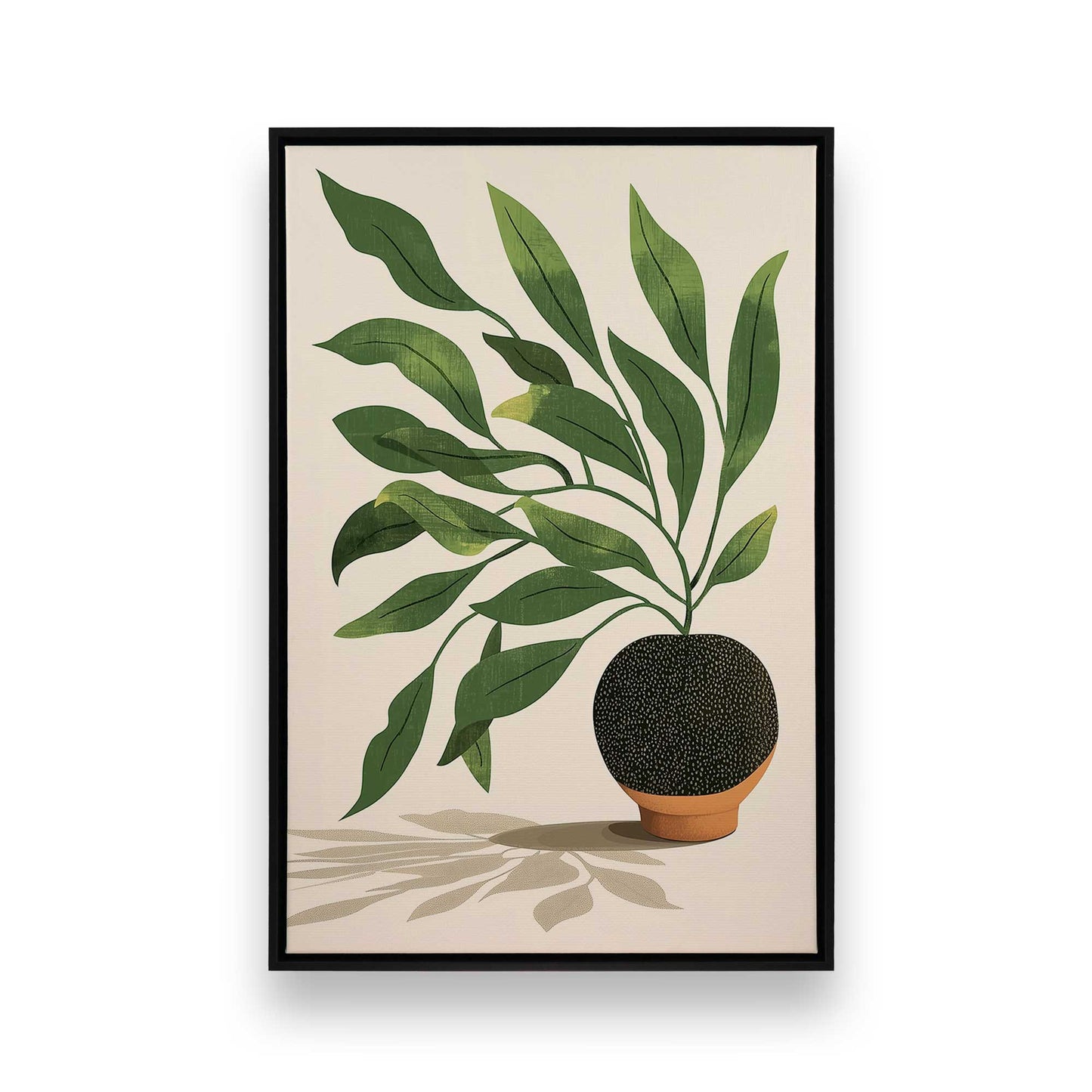 [Color:Satin Black], Picture of art in a Satin Black frame