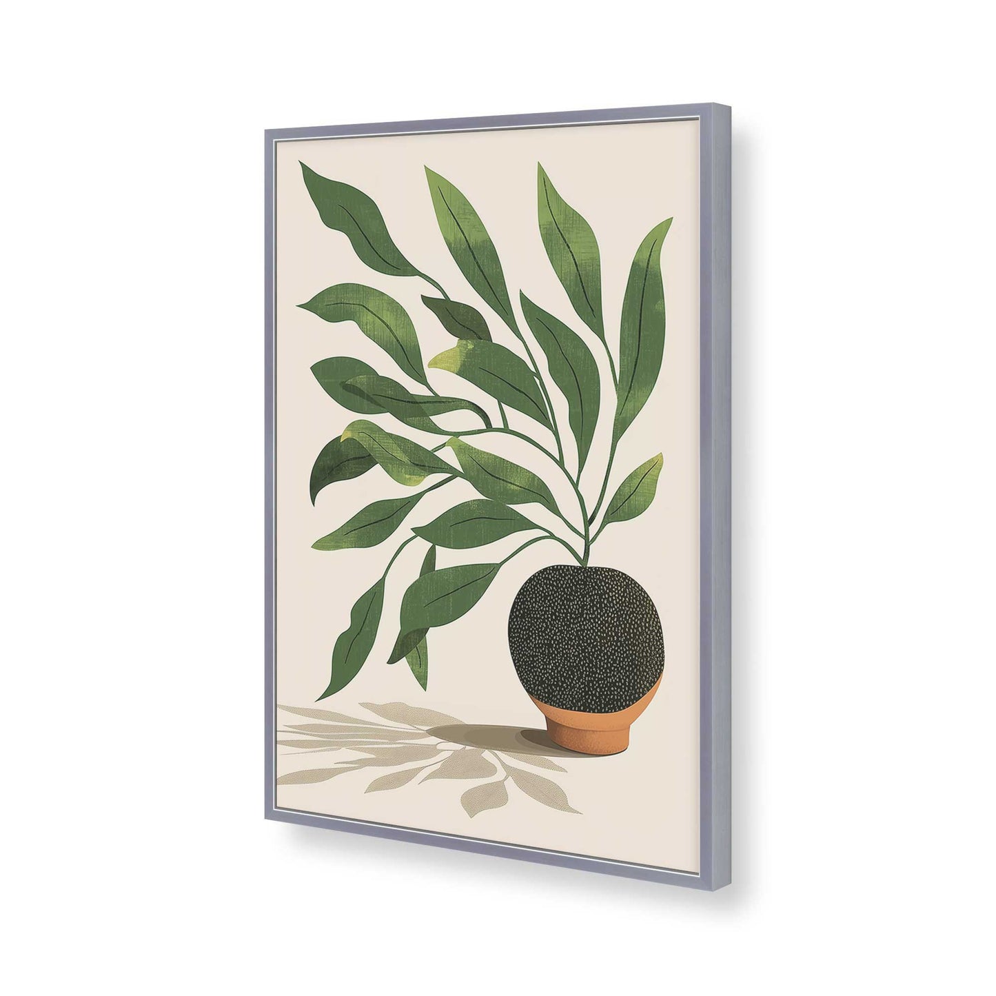 [Color:Polished Chrome], Picture of art in a Polished Chrome frame of the corner