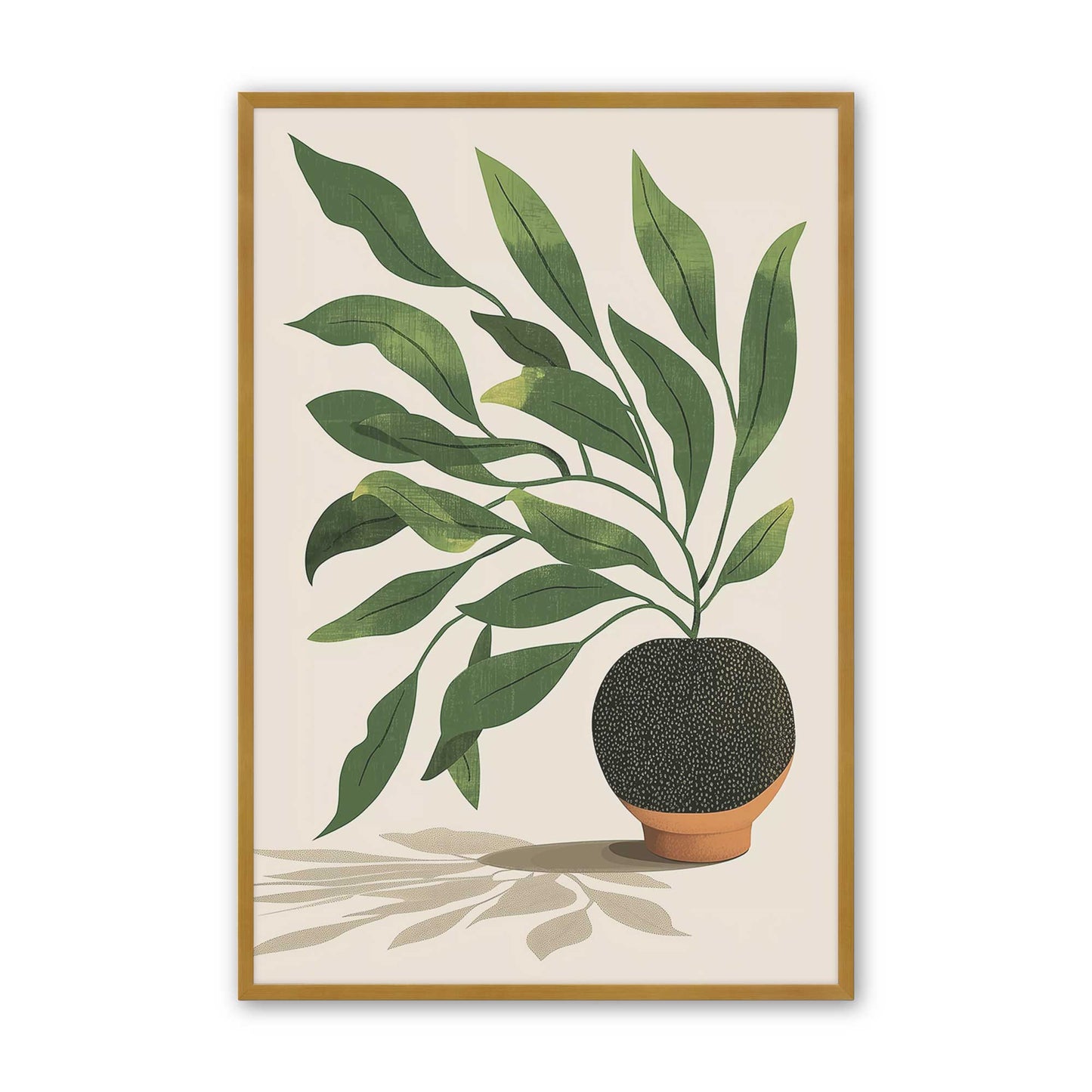 [Color:Polished Gold], Picture of art in a Polished Gold frame