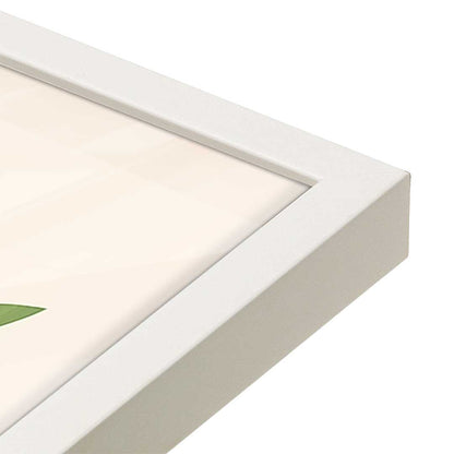 [Color:Opaque White], Picture of art in a Opaque White frame at an angle