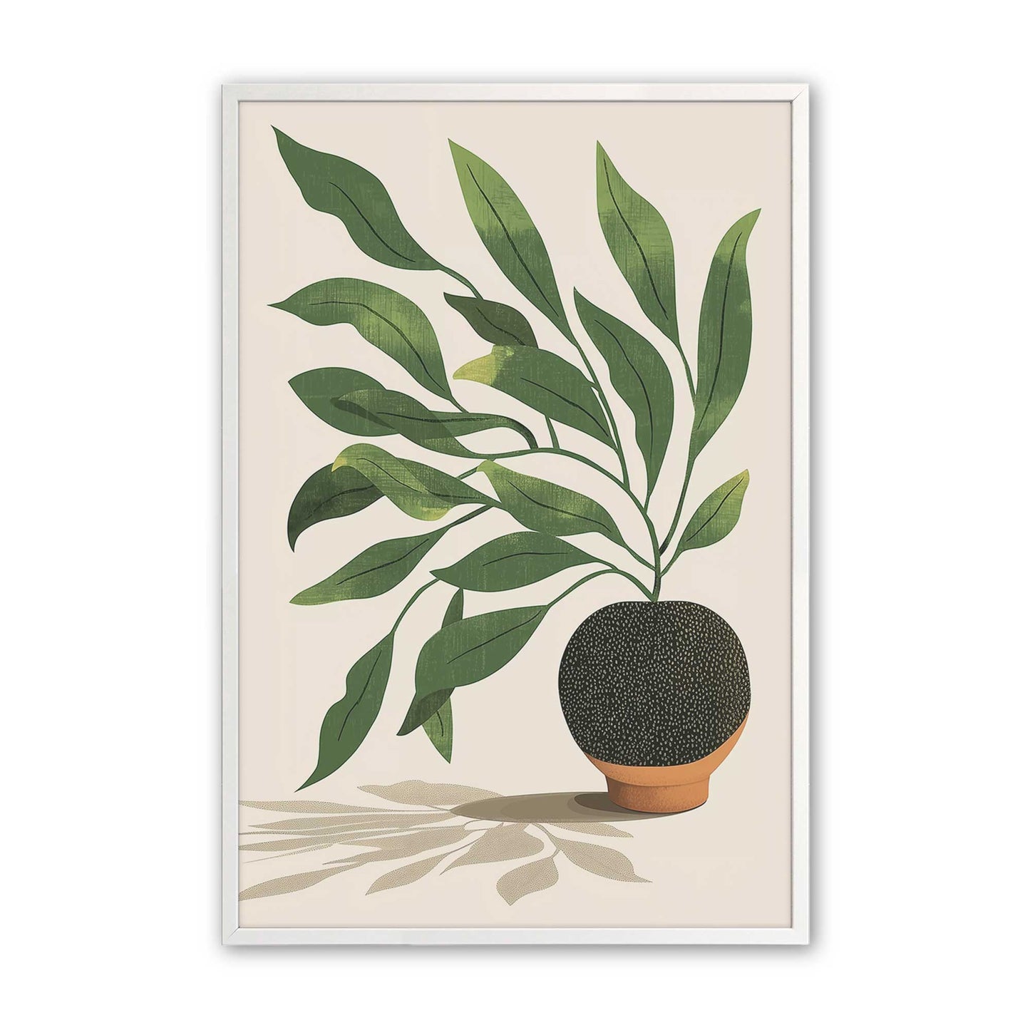 [Color:Opaque White], Picture of art in a Opaque White frame
