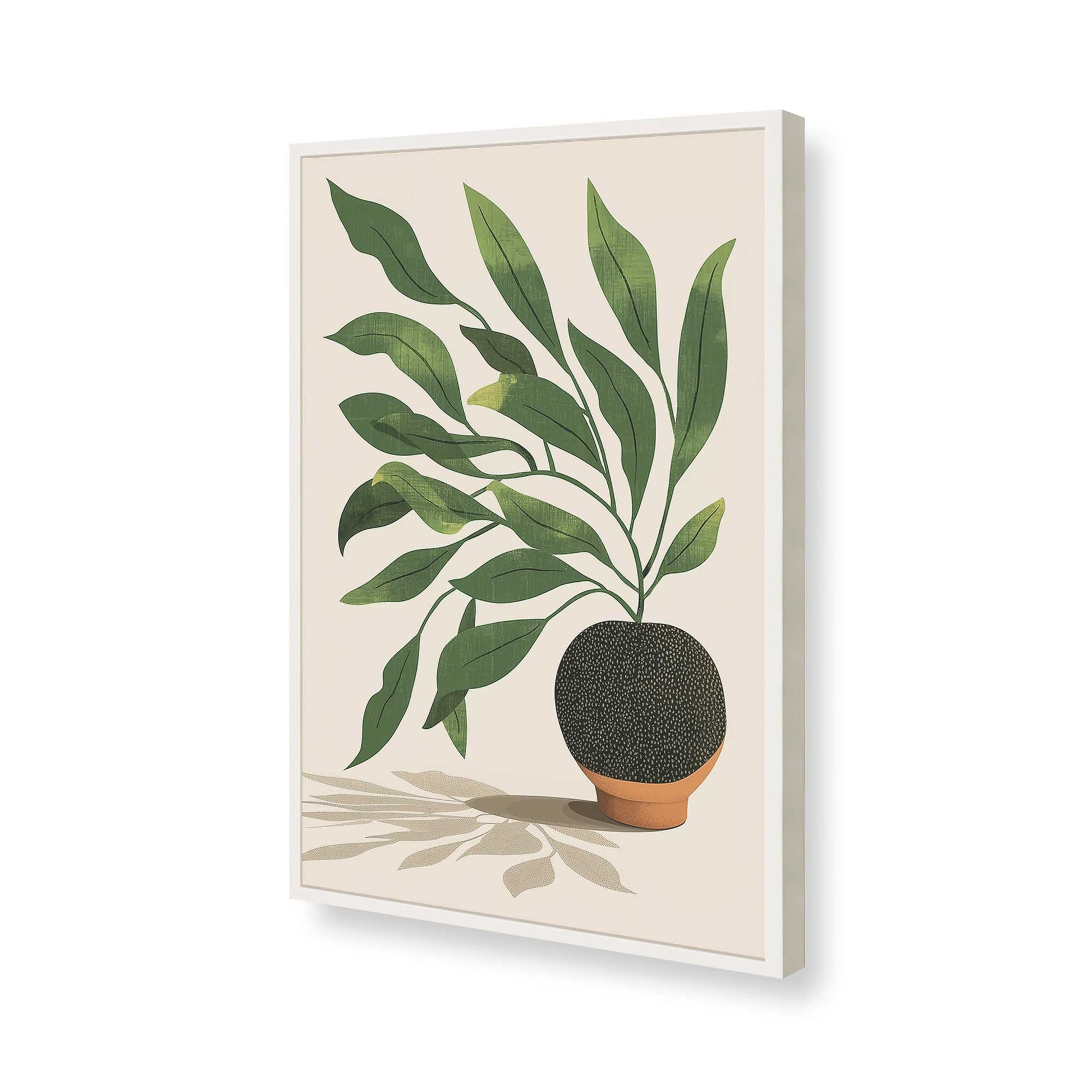 [Color:Opaque White], Picture of art in a Opaque White frame of the corner