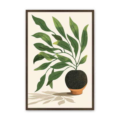 [Color:Brown], Picture of art in a Brown frame