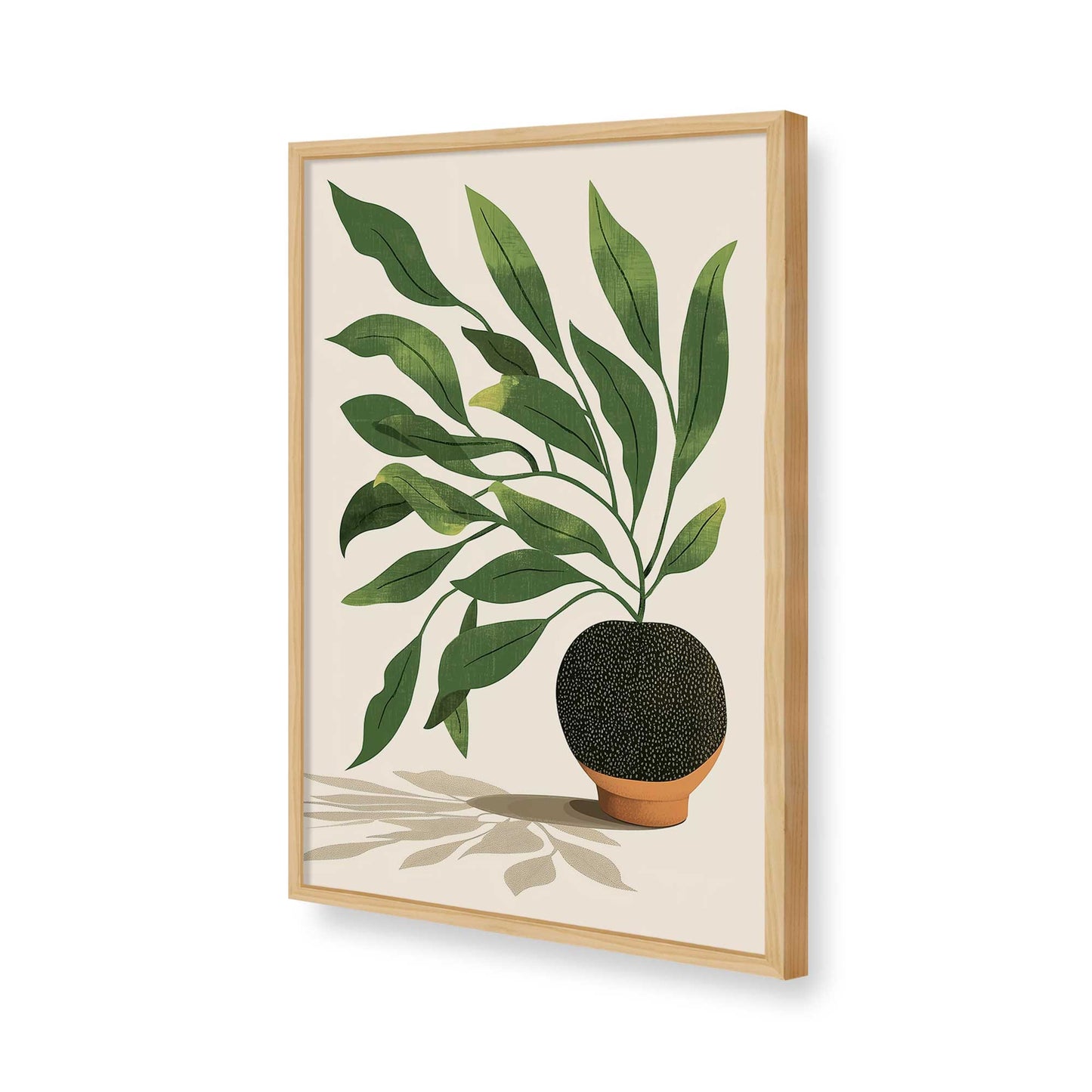[Color:American Maple], Picture of art in a American Maple frame of the corner