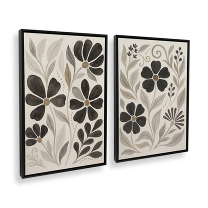 [Color:Satin Black], Picture of art in a Satin Black frame at an angle