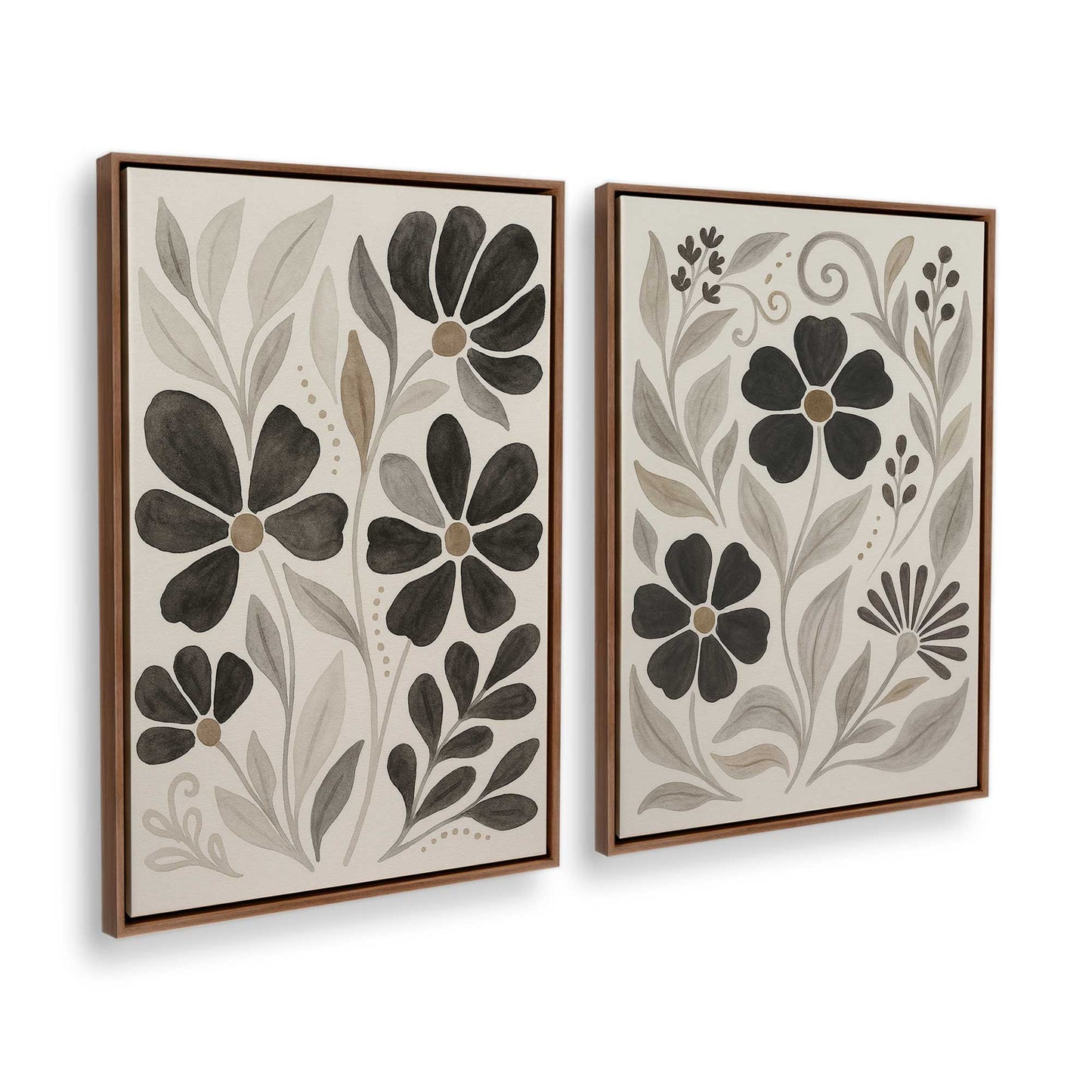 [Color:Walnut], Picture of art in a Walnut frame at an angle