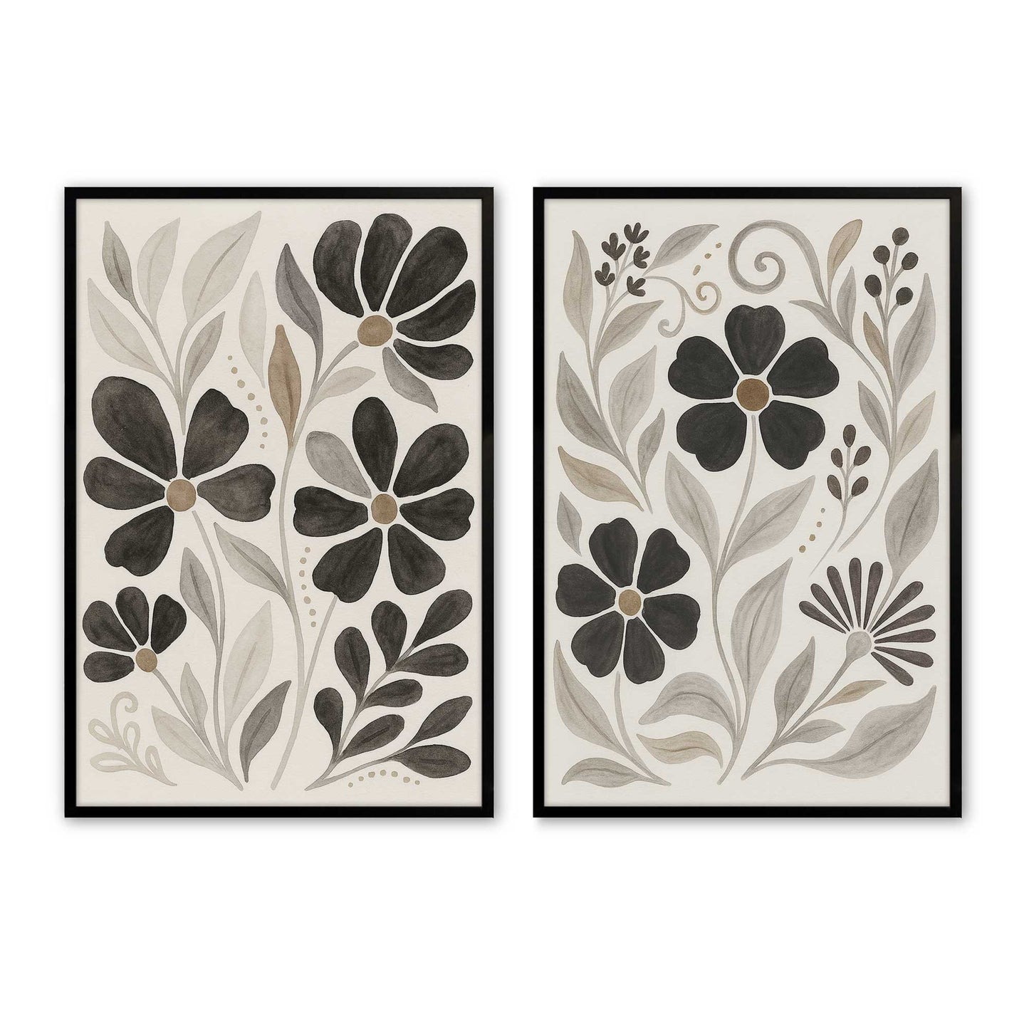 [Color:Satin Black], Picture of art in a Satin Black frame