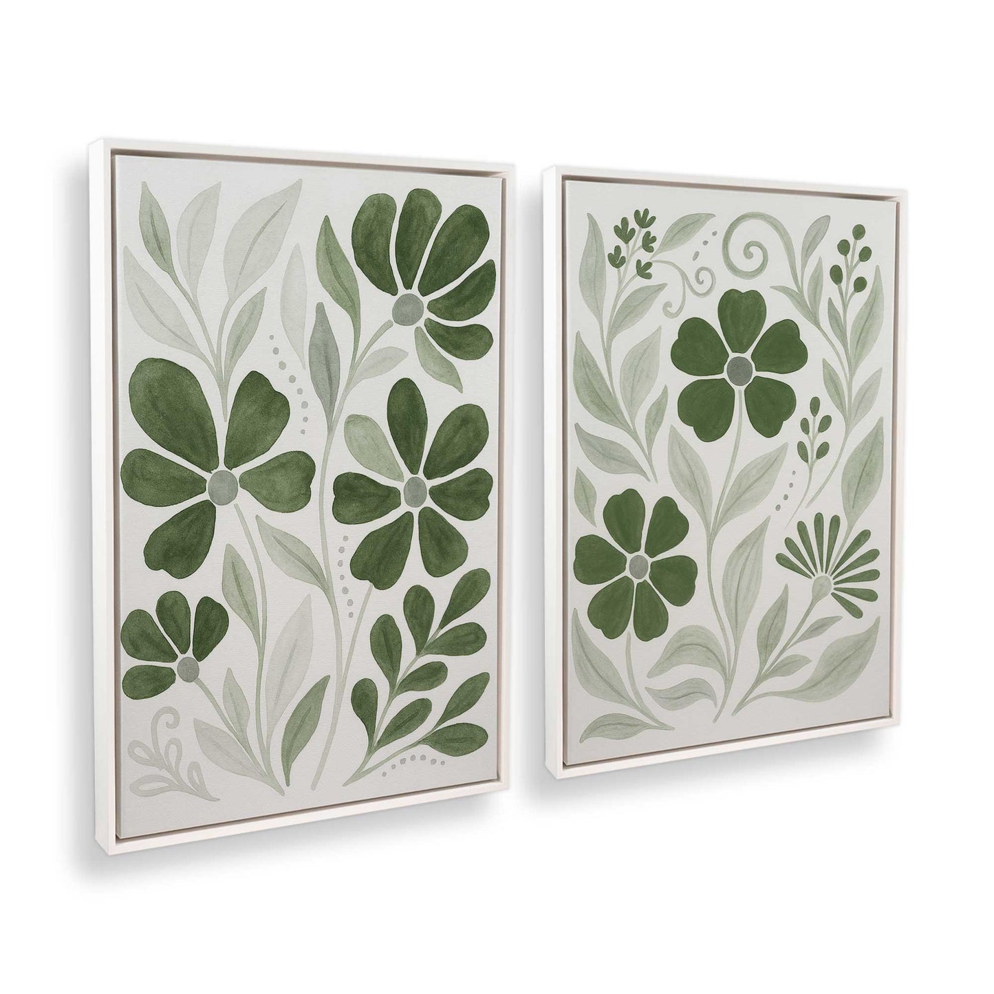 [Color:Opaque White], Picture of art in a White frame at an angle