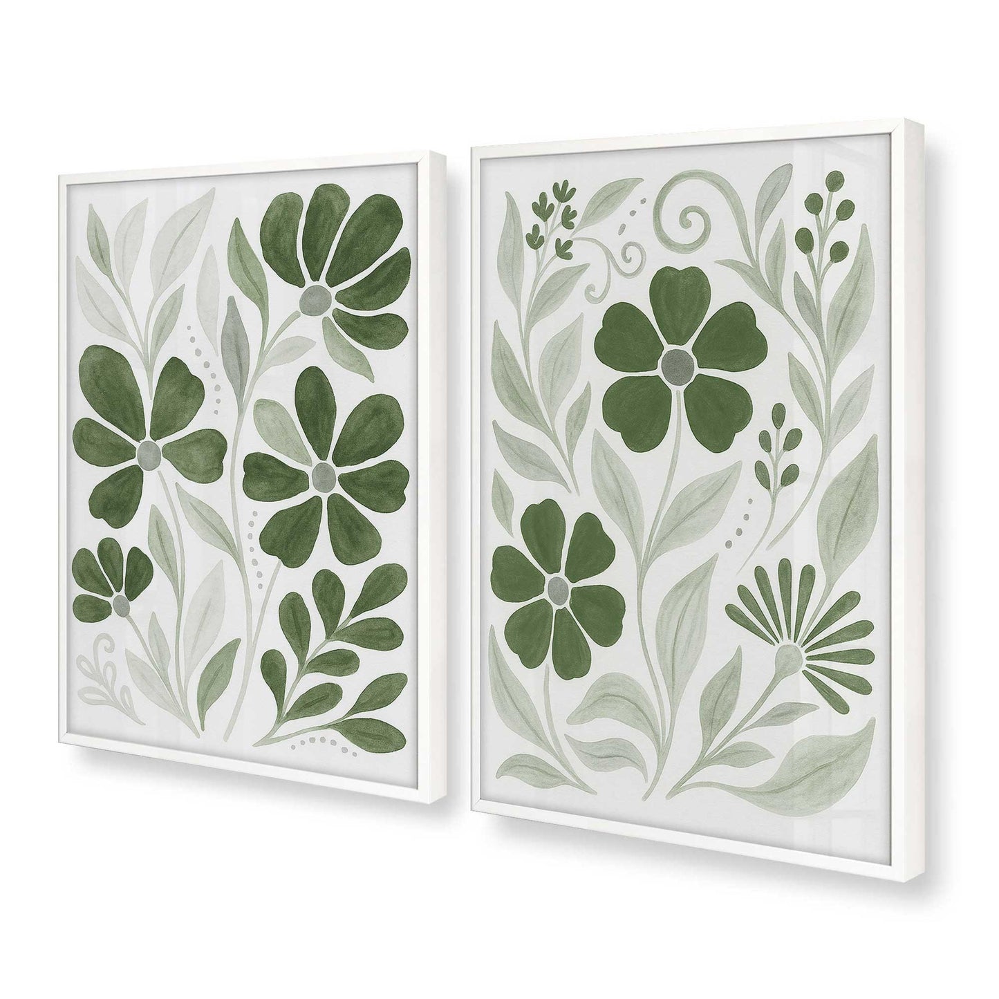 [Color:Opaque White], Picture of art in a Opaque White frame at an angle