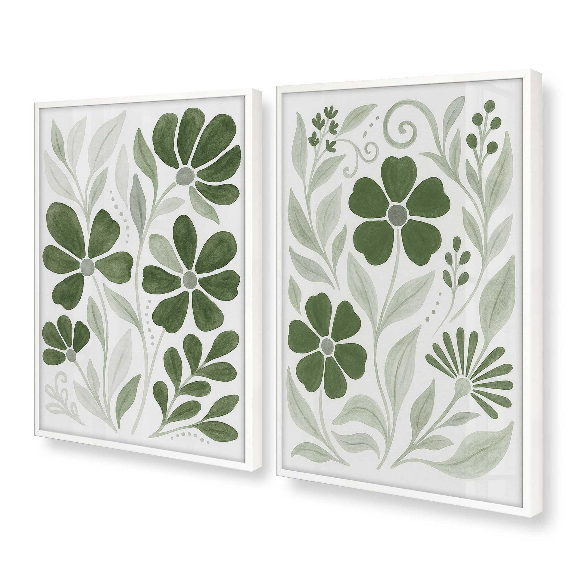 [Color:Opaque White], Picture of art in a Opaque White frame at an angle