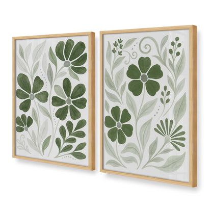 [Color:American Maple], Picture of art in a American Maple frame at an angle