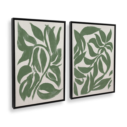 [Color:Satin Black], Picture of art in a Satin Black frame at an angle