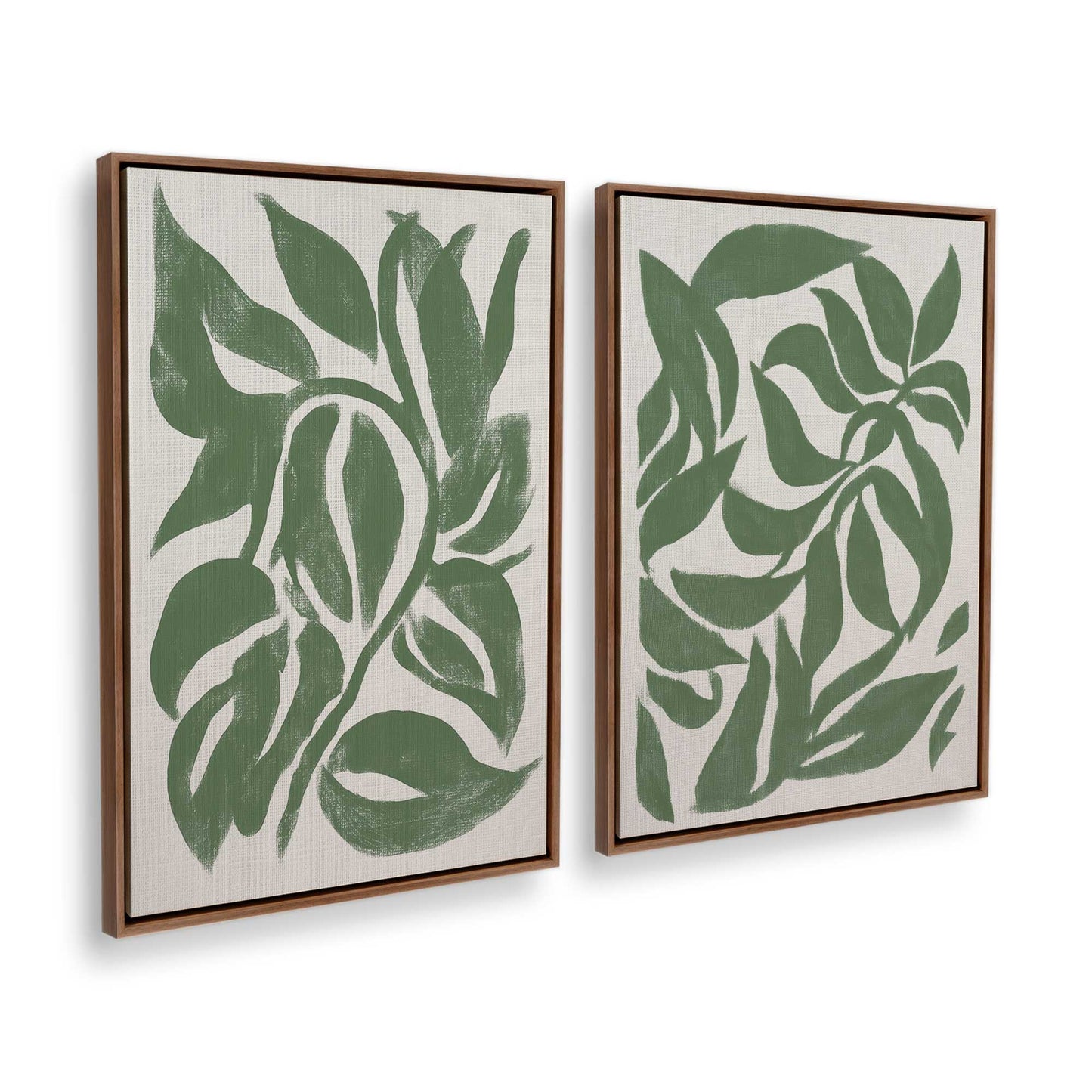 [Color:Walnut], Picture of art in a Walnut frame at an angle