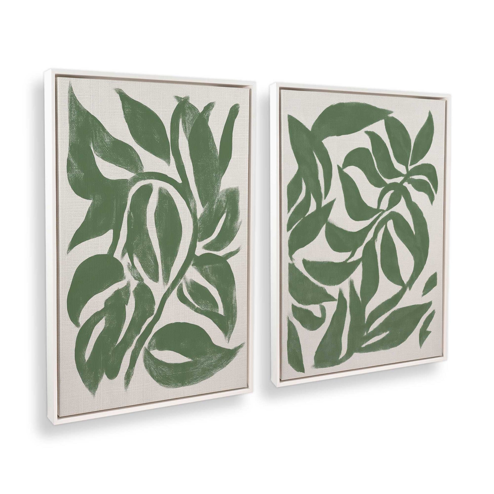 [Color:Opaque White], Picture of art in a White frame at an angle