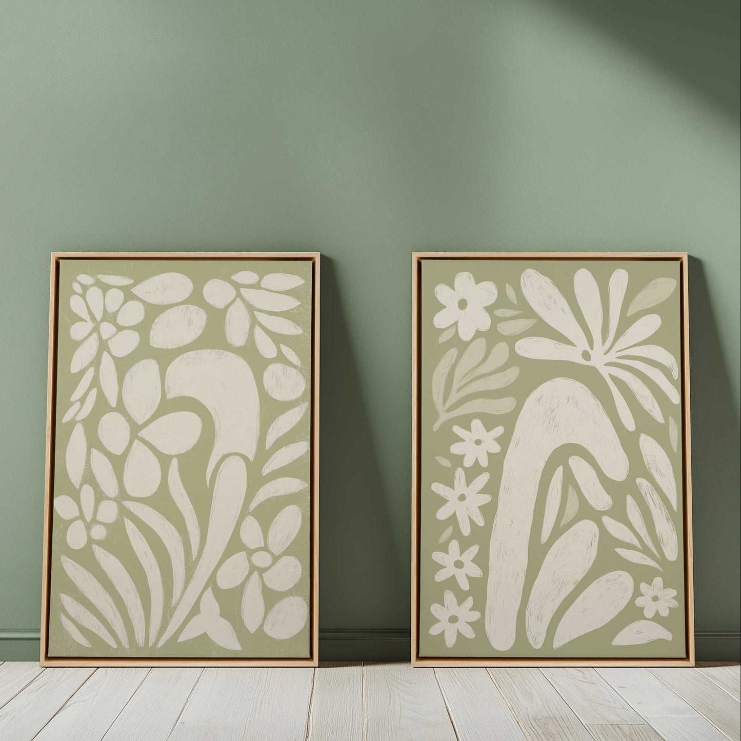 [Color:Satin Black], Picture of art in a Satin Black frame