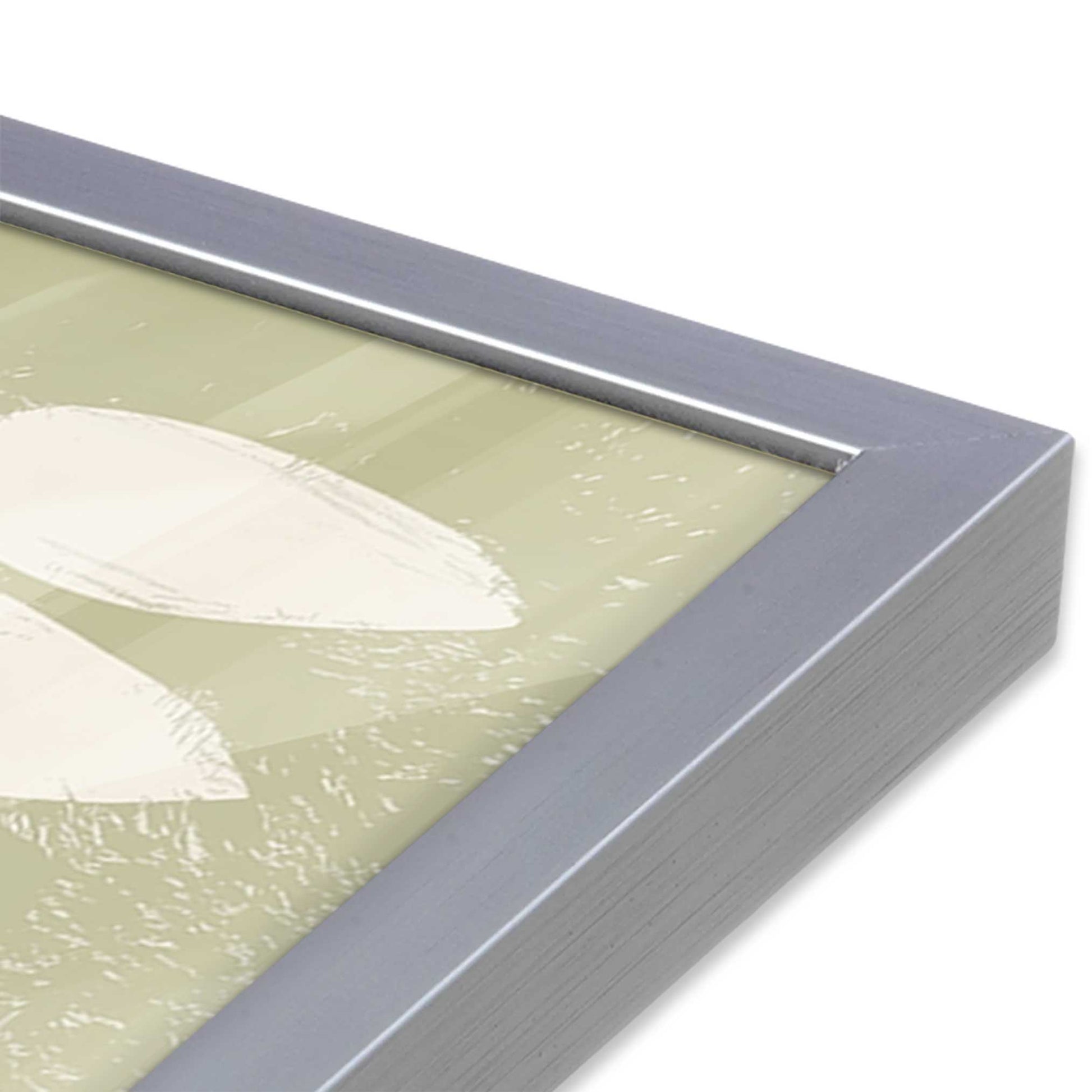 [Color:Polished Chrome], Picture of art in a Polished Chrome frame of the corner