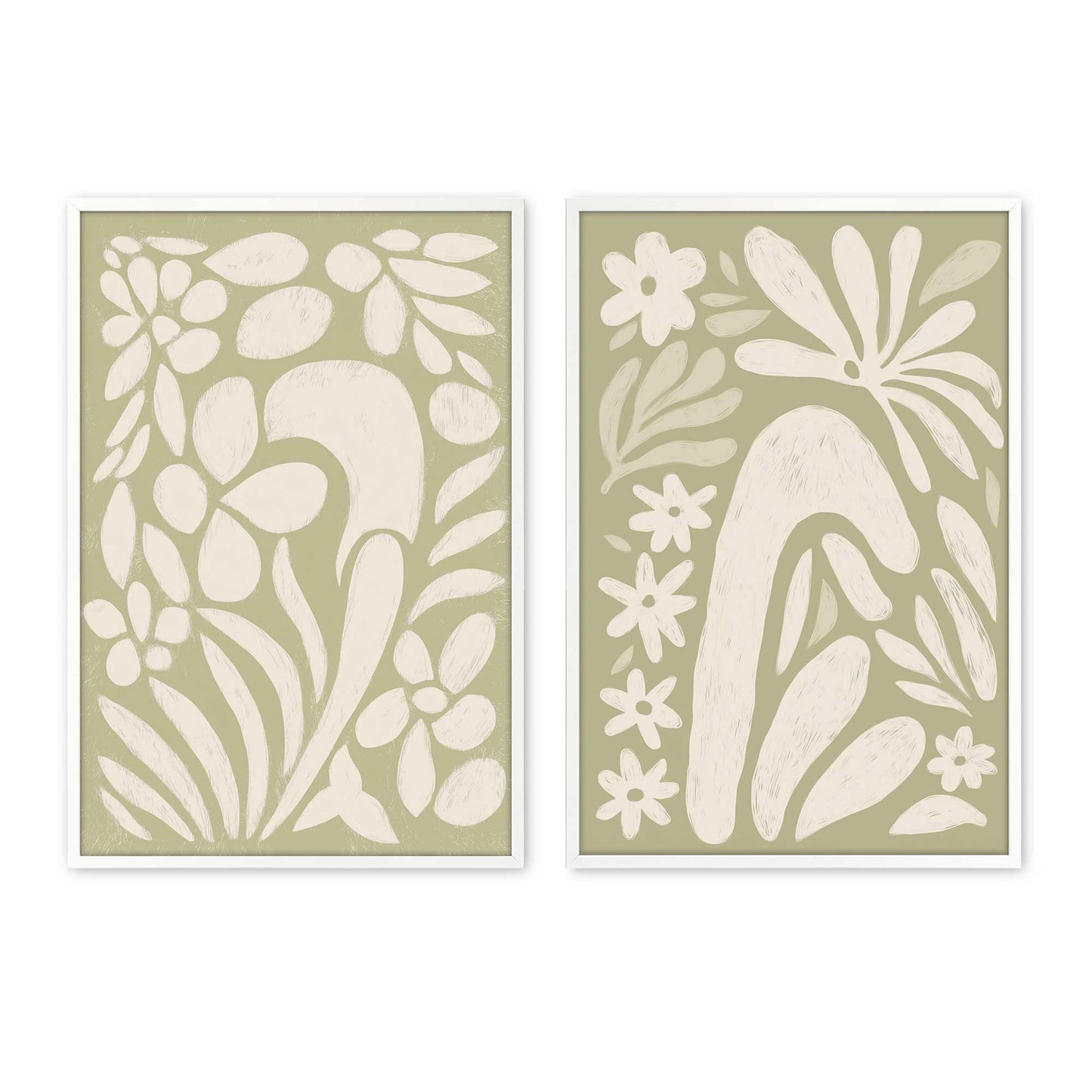 [Color:Opaque White], Picture of art in a Opaque White frame