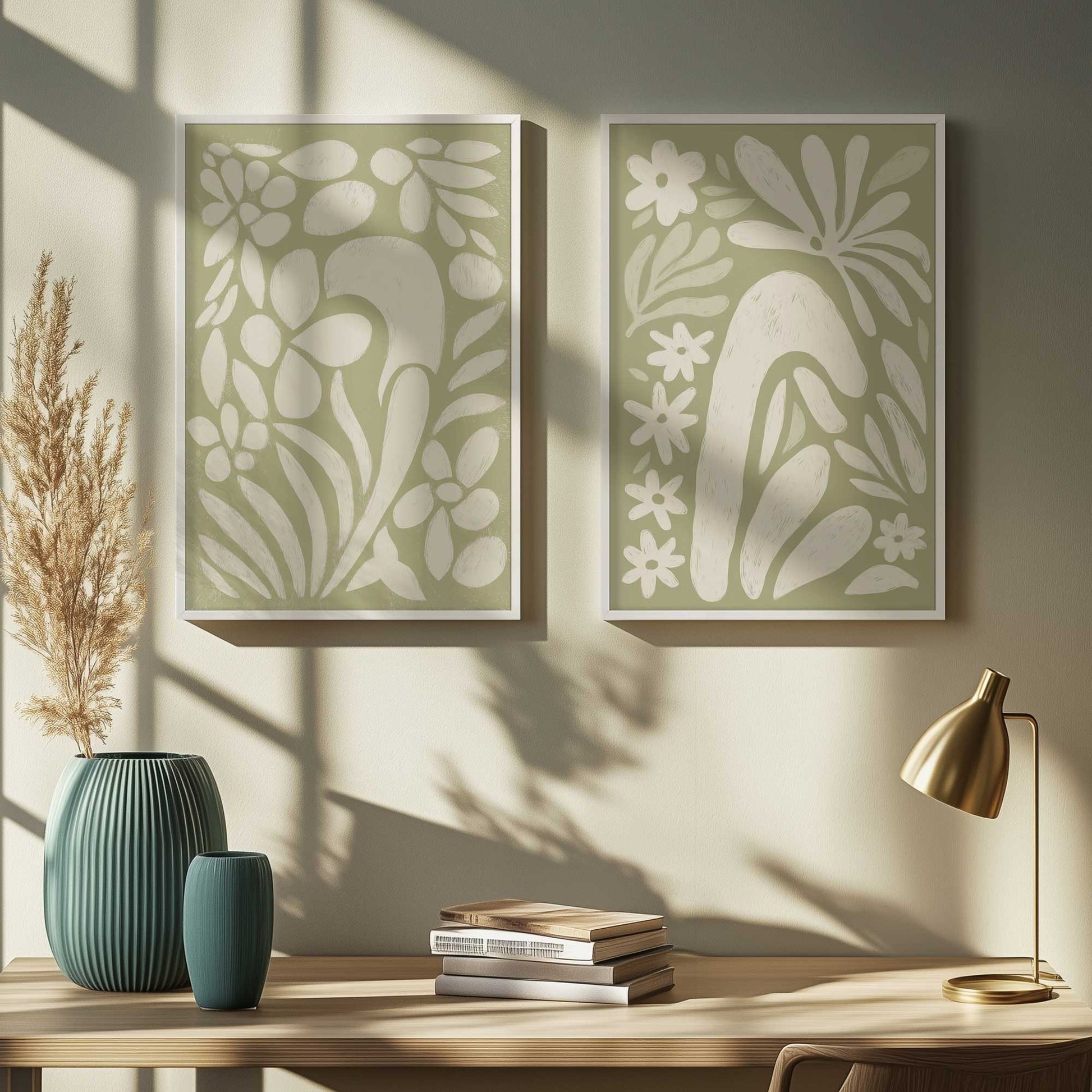[Color:Belvinder Brown], Picture of art in a Belvinder Brown frame