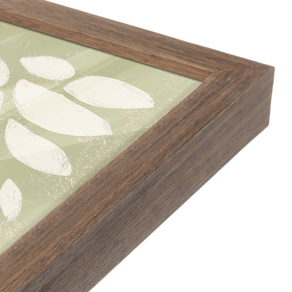 [Color:Walnut], Picture of art in a Walnut frame of the corner