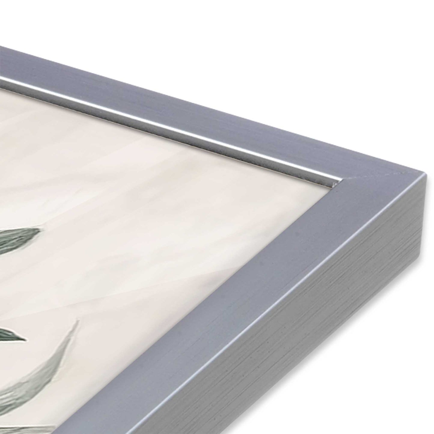 [Color:Polished Chrome], Picture of art in a Polished Chrome frame of the corner