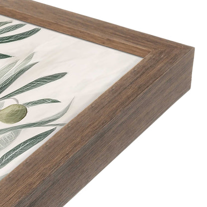 [Color:Walnut], Picture of art in a Walnut frame of the corner