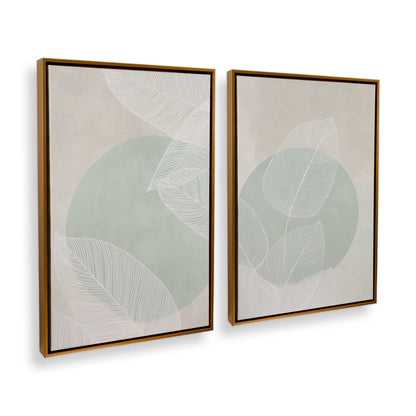[Color:Polished Gold], Picture of art in a Polished Gold frame at an angle