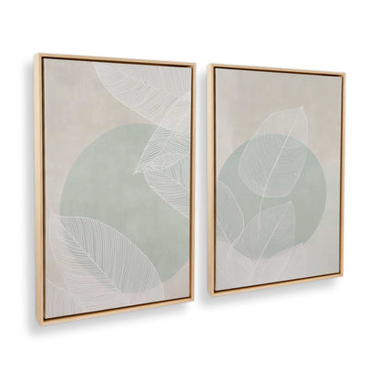 [Color:American Maple], Picture of art in a American Maple frame at an angle
