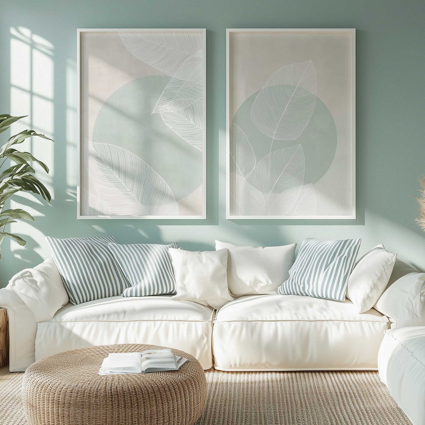 [Color:Opaque White], Picture of art in a Opaque White frame