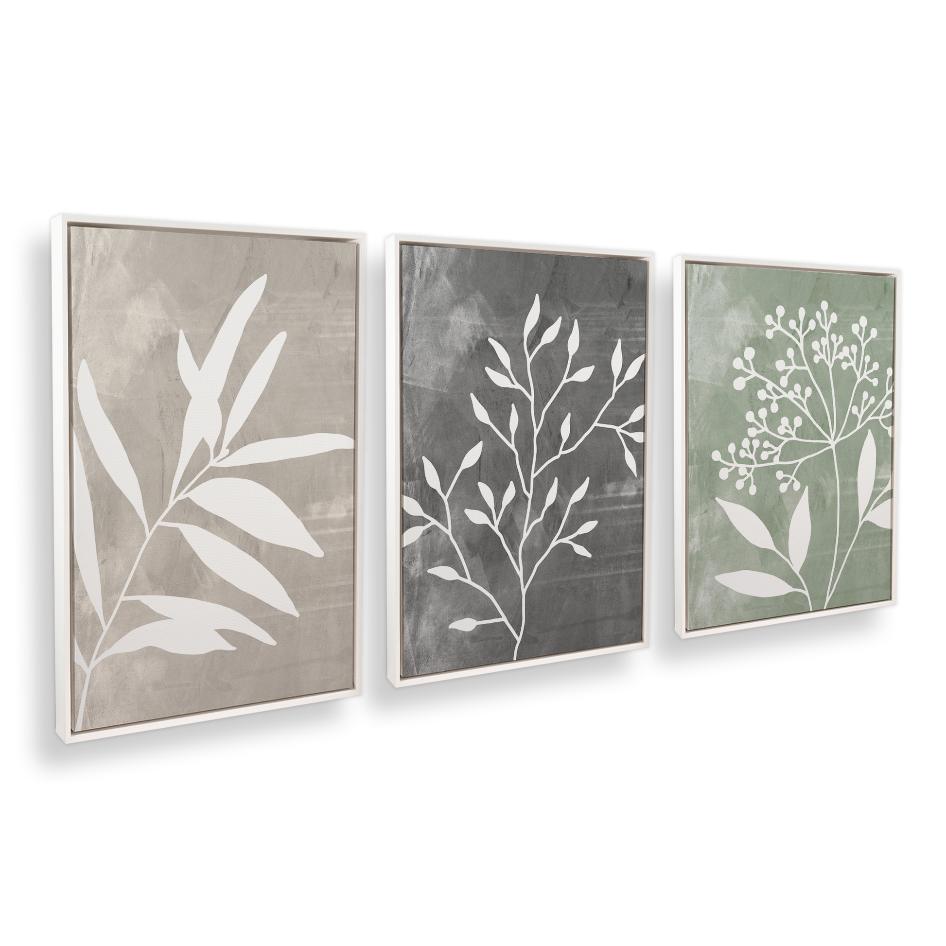 [color:Opaque White], Picture of art in a black frame at an angle