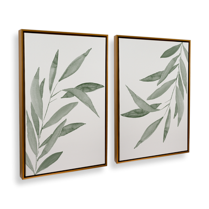 [color:Polished Gold], Picture of art in a black frame at angle