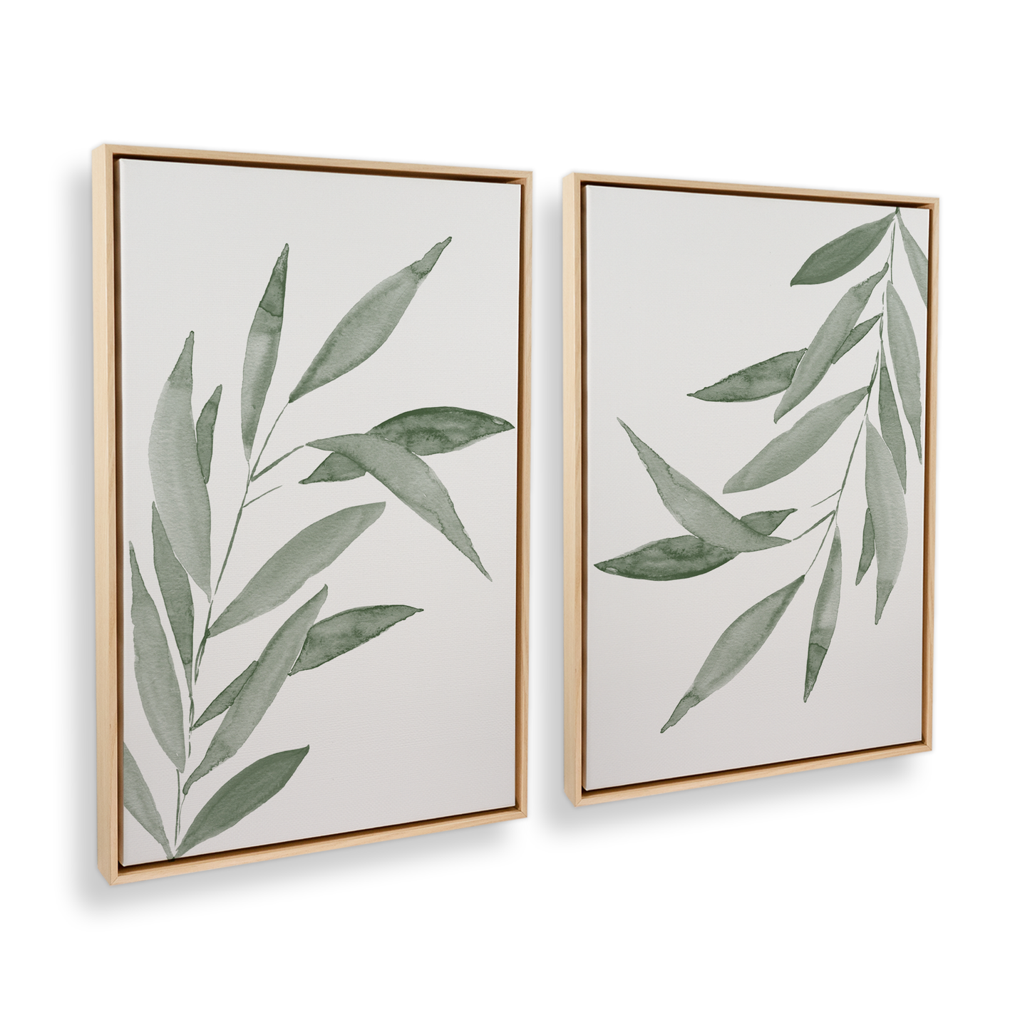 [color:American Maple], Picture of art in a black frame at angle
