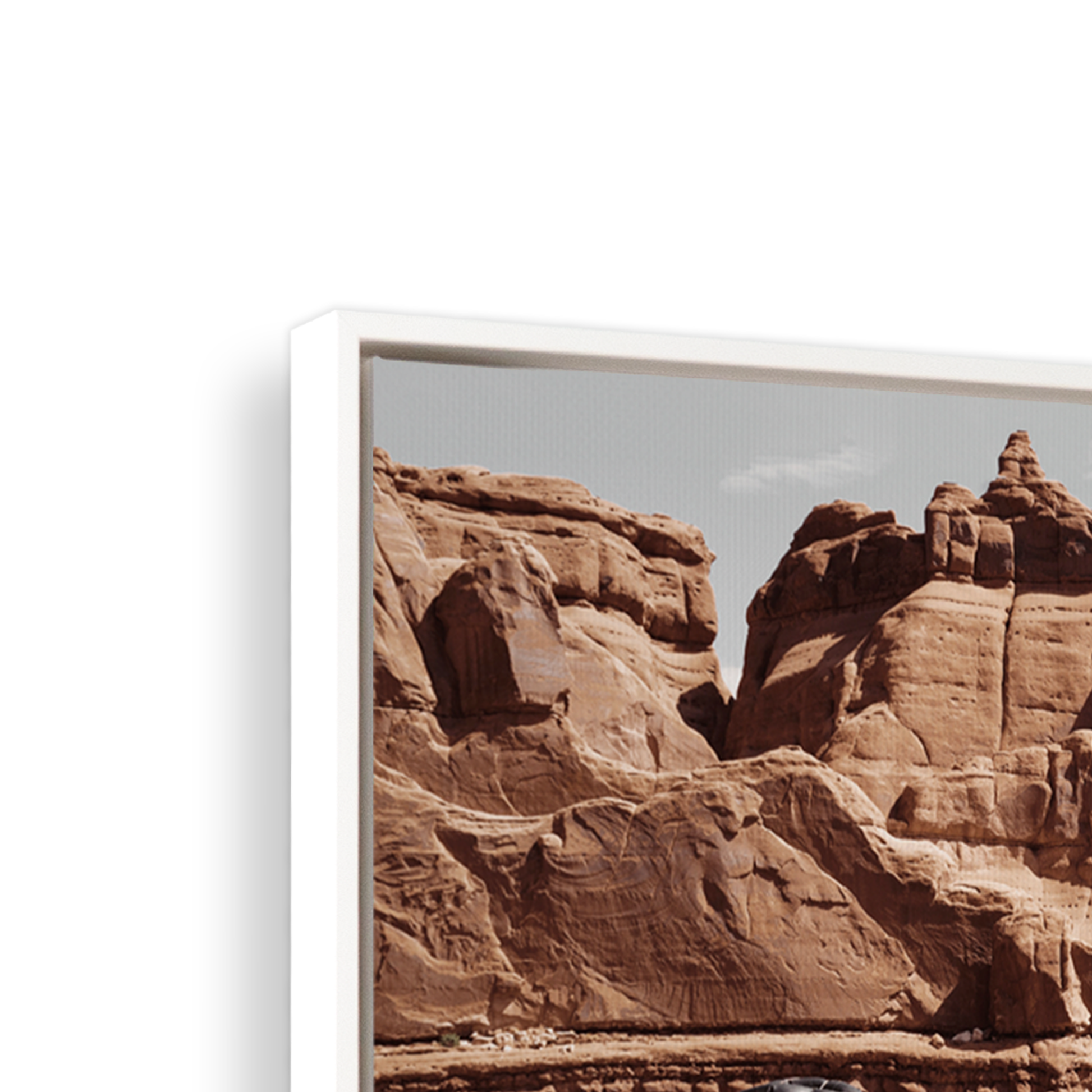 [color:Satin White], Picture of corner of frame