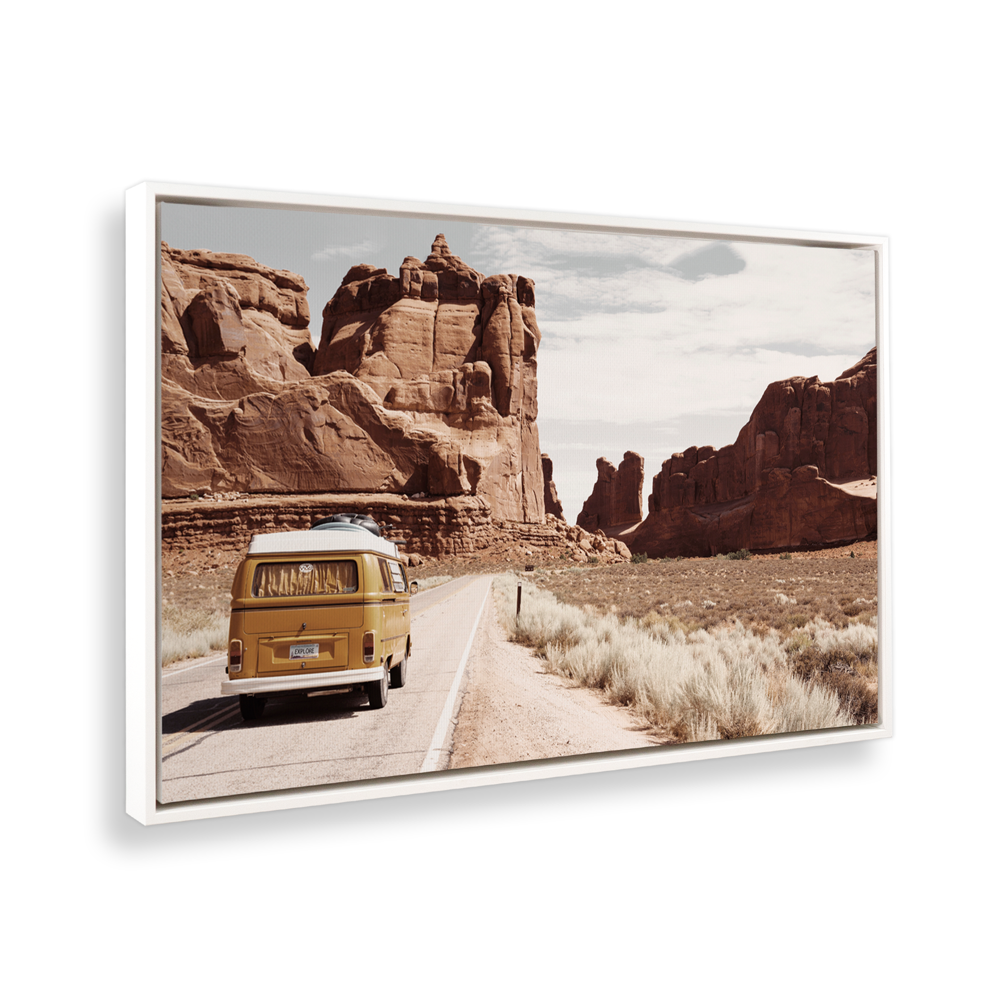 [color:Satin White], Picture of art at an angle