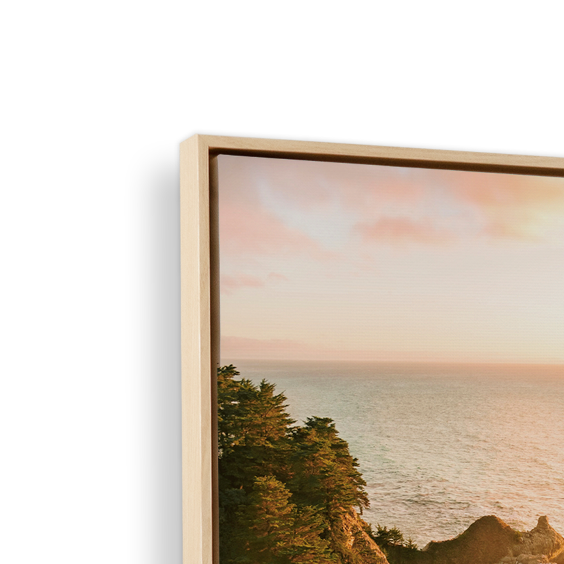 [color:American Maple], Picture of corner of frame