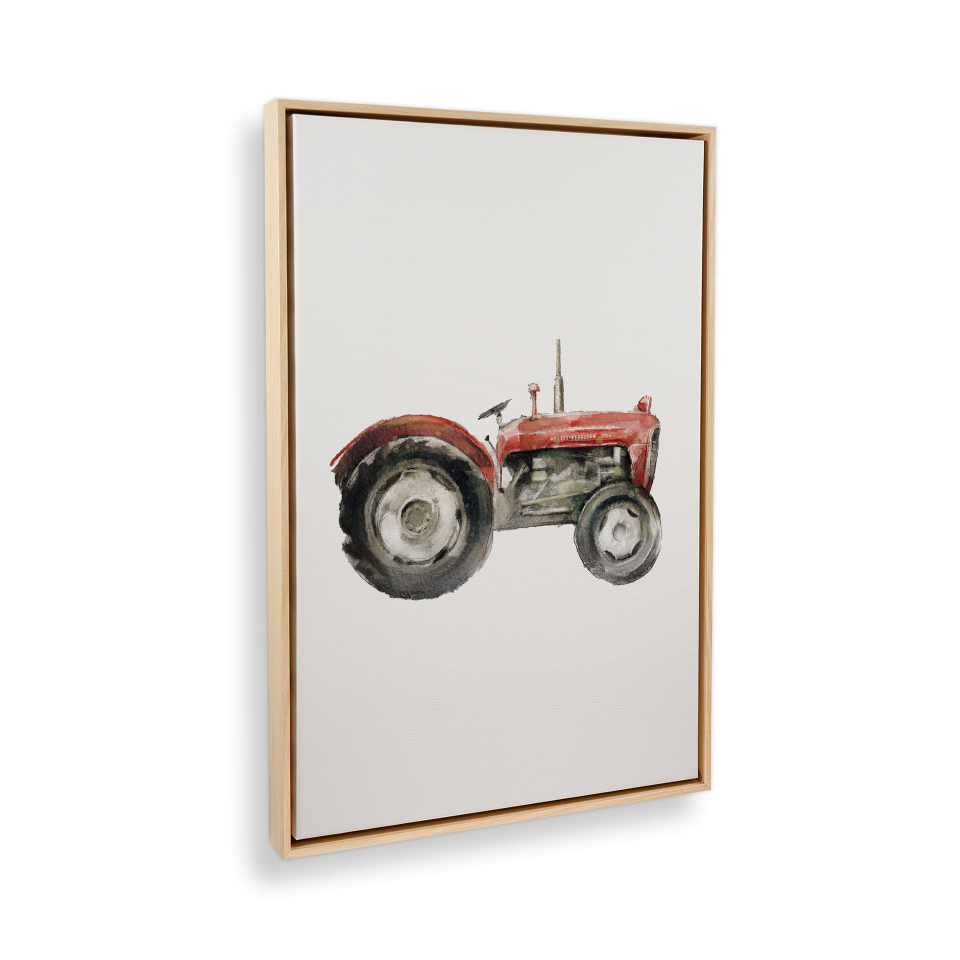[color:American Maple], Picture of art in a black frame at angle