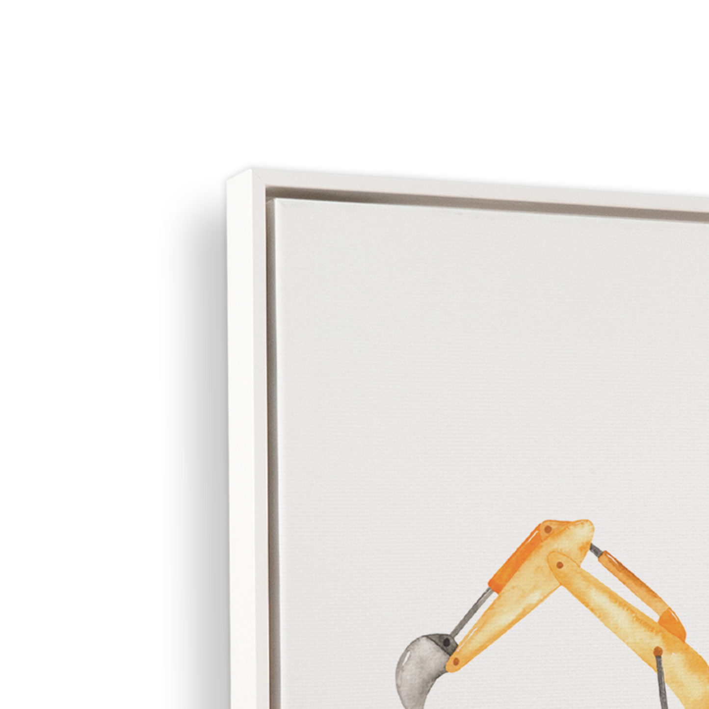 [color:Opaque White], Frame corner detail